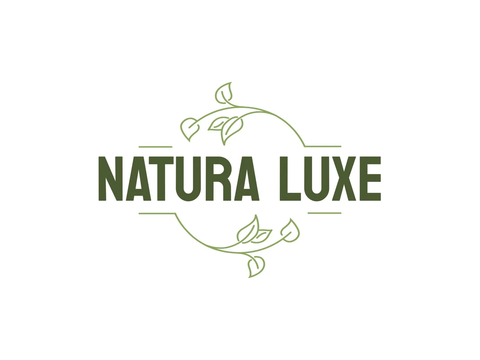 NaturaLuxe: Idea de Logo e Inspiración de Color | SologoAI | SologoAI, image size:1600x1200