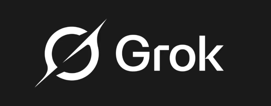 The latest Grok logo featuring a Saturn-like monogram 'G'