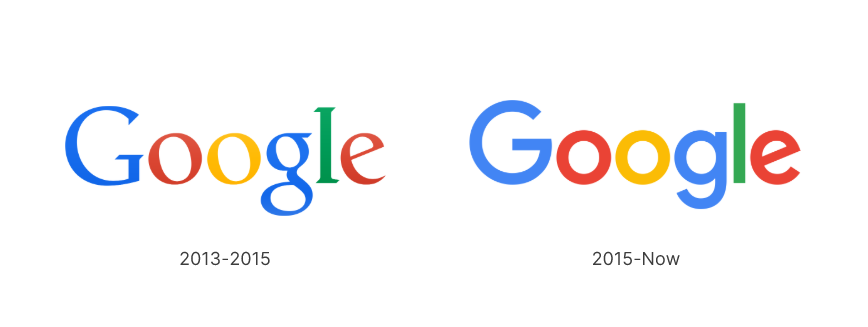 Google Logo Sans-Serif Transformation