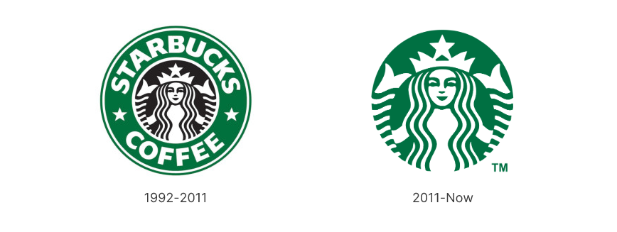 Starbucks logo Simplified Siren