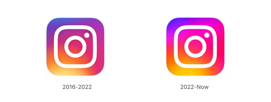 Instagram's logo Gradient Evolution