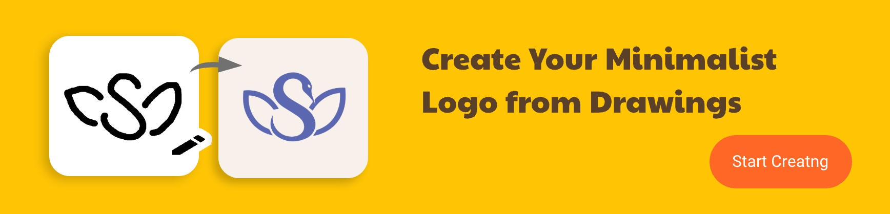 create minimalist logo from drawing
