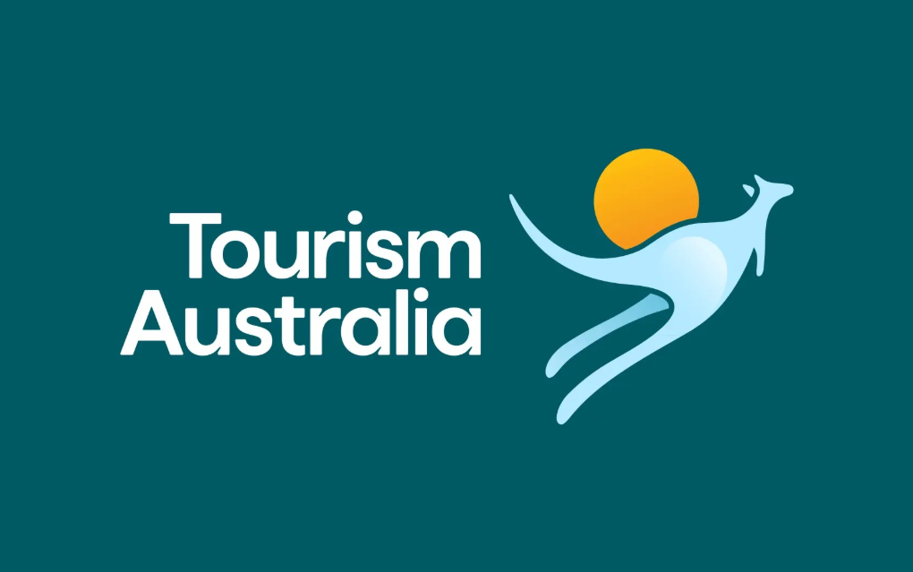 Australia's new kangaroo logo with vibrant colors