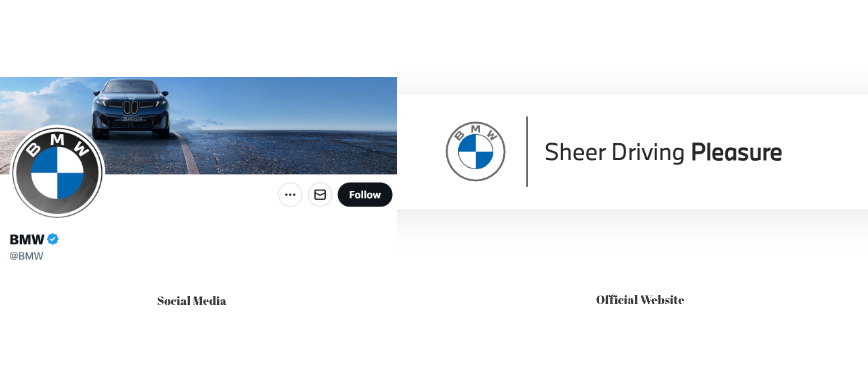 BMW new roundel logo on digital platform