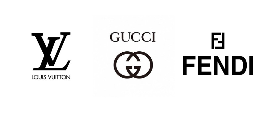 Louis Vuitton LV Gucci Fendi modern logo 2025
