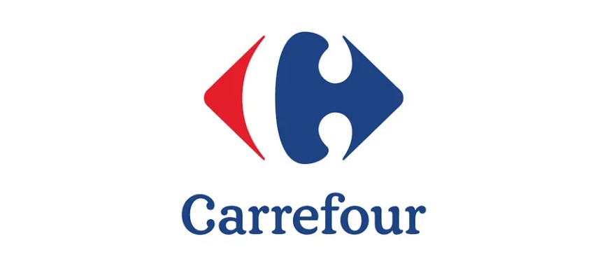 Carrefour Logo – The design echoes a crossroads, symbolizing the variety of choices available to shoppers.