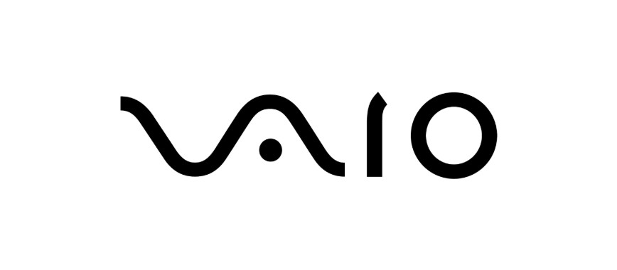 Sony VAIO Logo – A creative design that integrates analog waveforms with digital binary, symbolizing technological evolution.