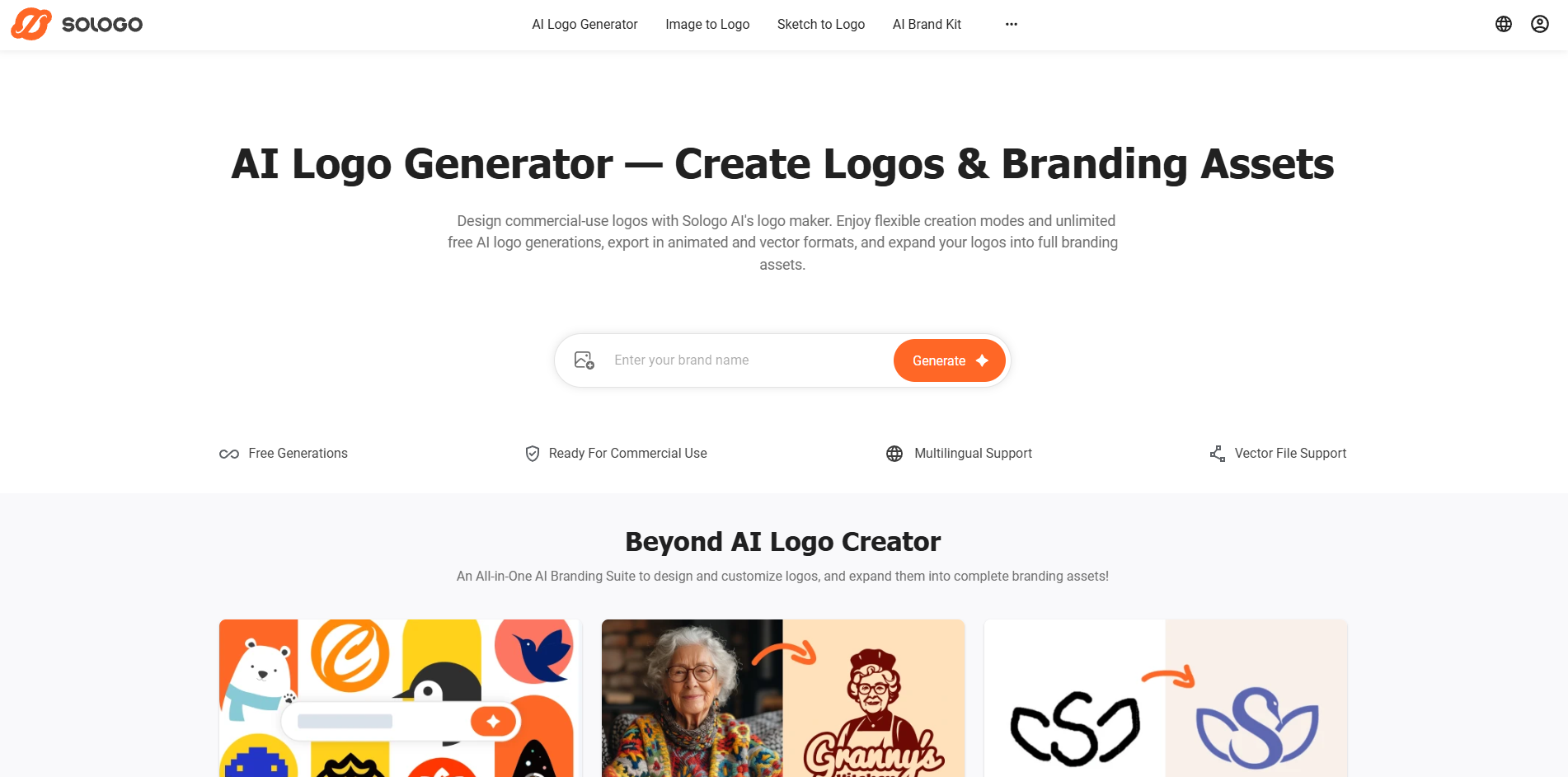 AI logo designer from Sologo AI