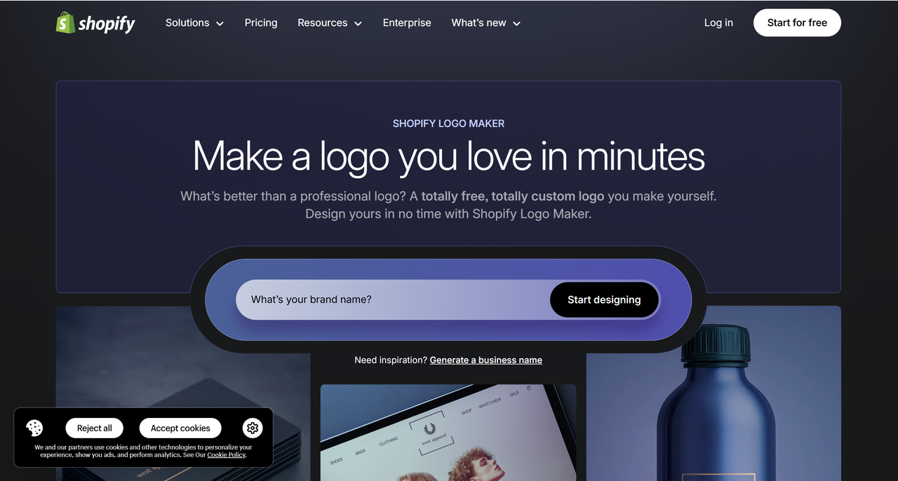 Hatchful by Shopify AI logo example