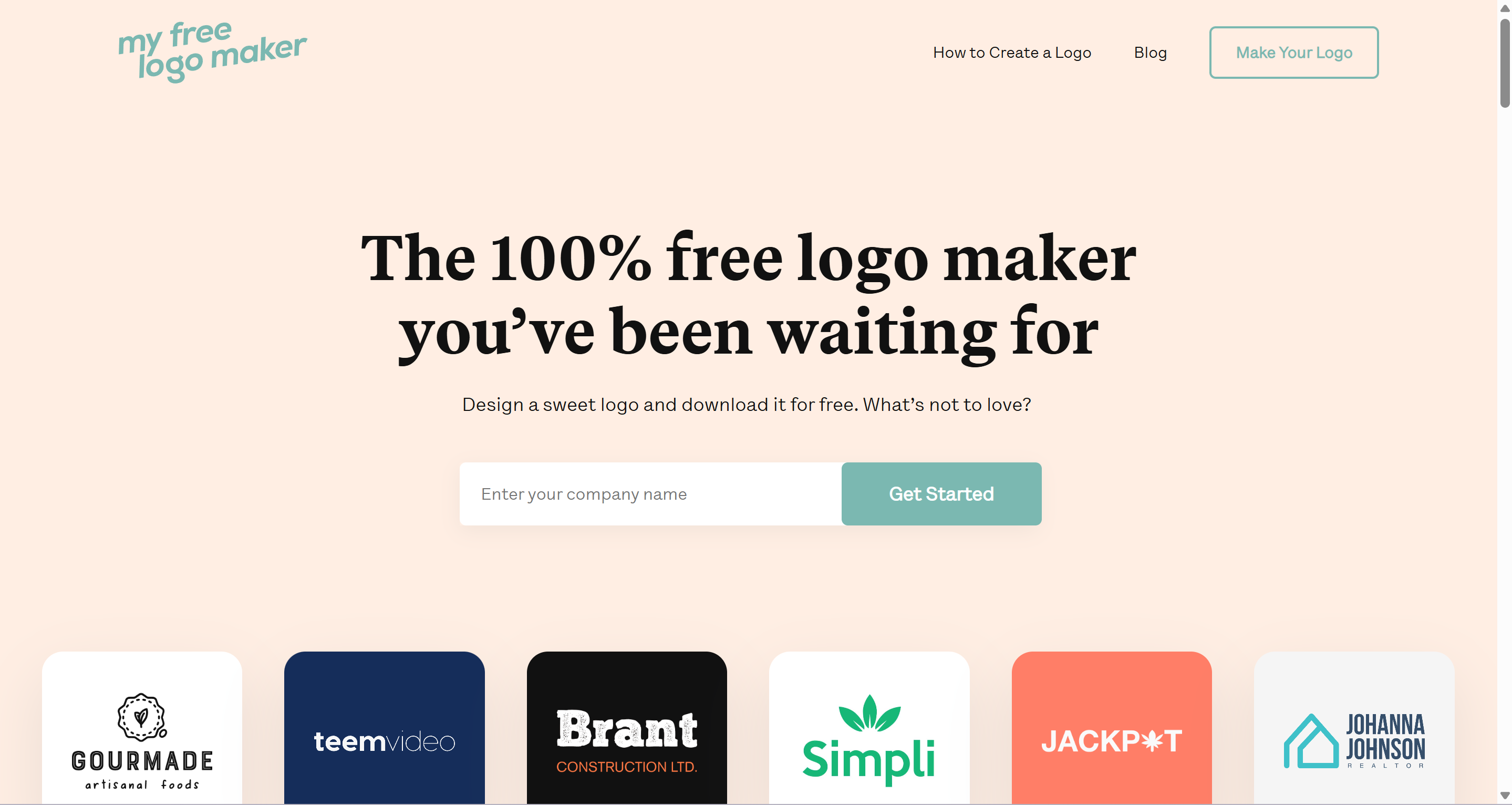 MyFreeLogoMaker example