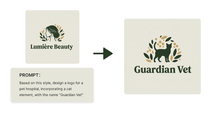 Upload a Style Reference to Generate Consistent Logos