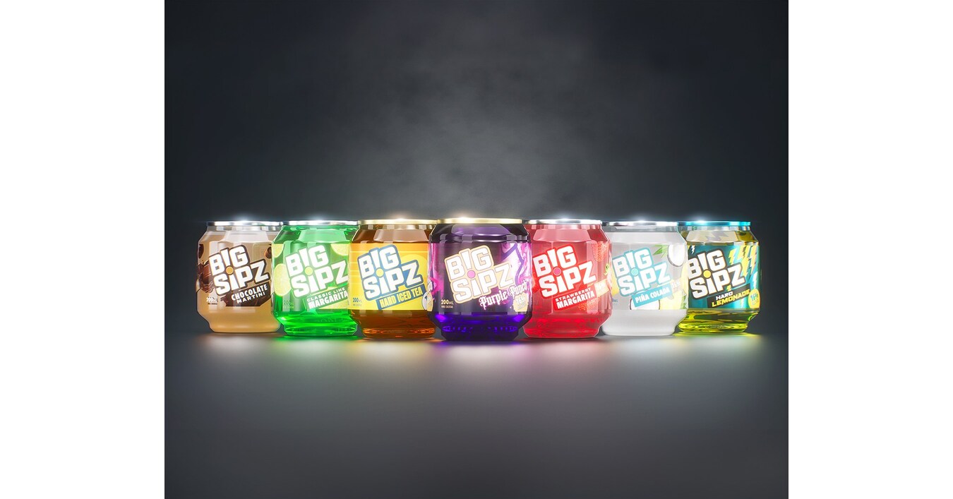 Big Sipz ready-to-drink cocktail cans in multiple flavors