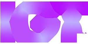 Current purple gradient IGT wordmark on its official website