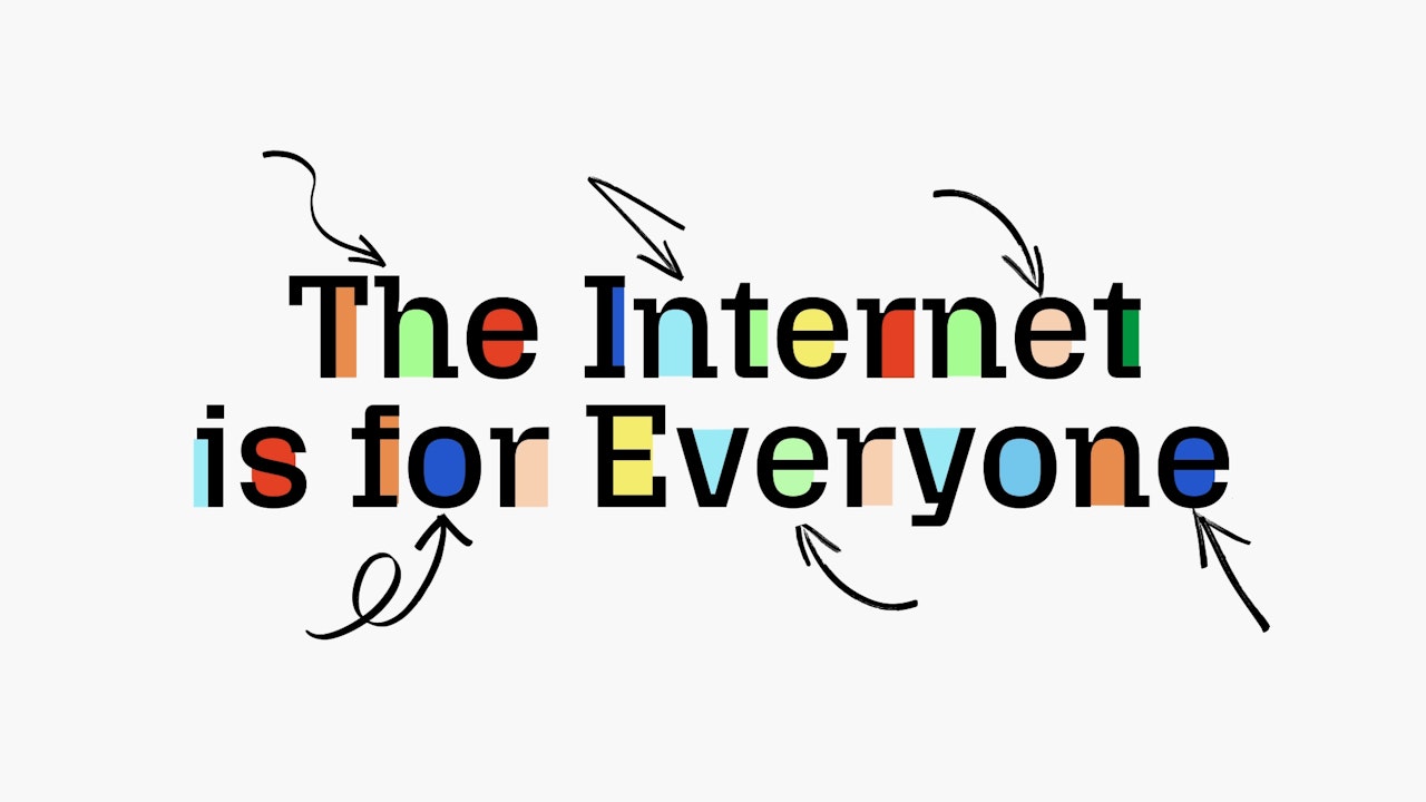 Mozilla Foundation typography and motion visual by Pentagram
