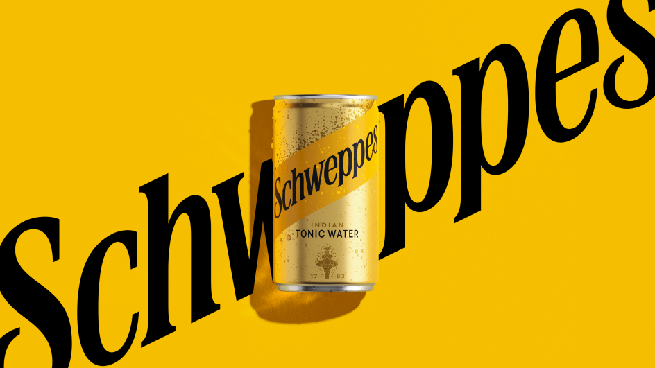 Schweppes tonic can hero image (source: Creative Boom)