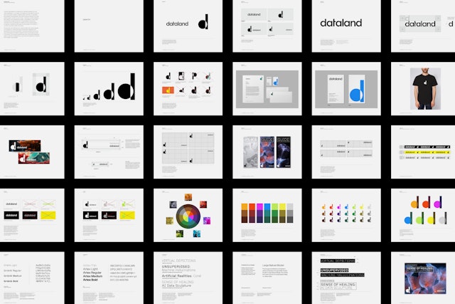 Dataland identity guidelines by Pentagram