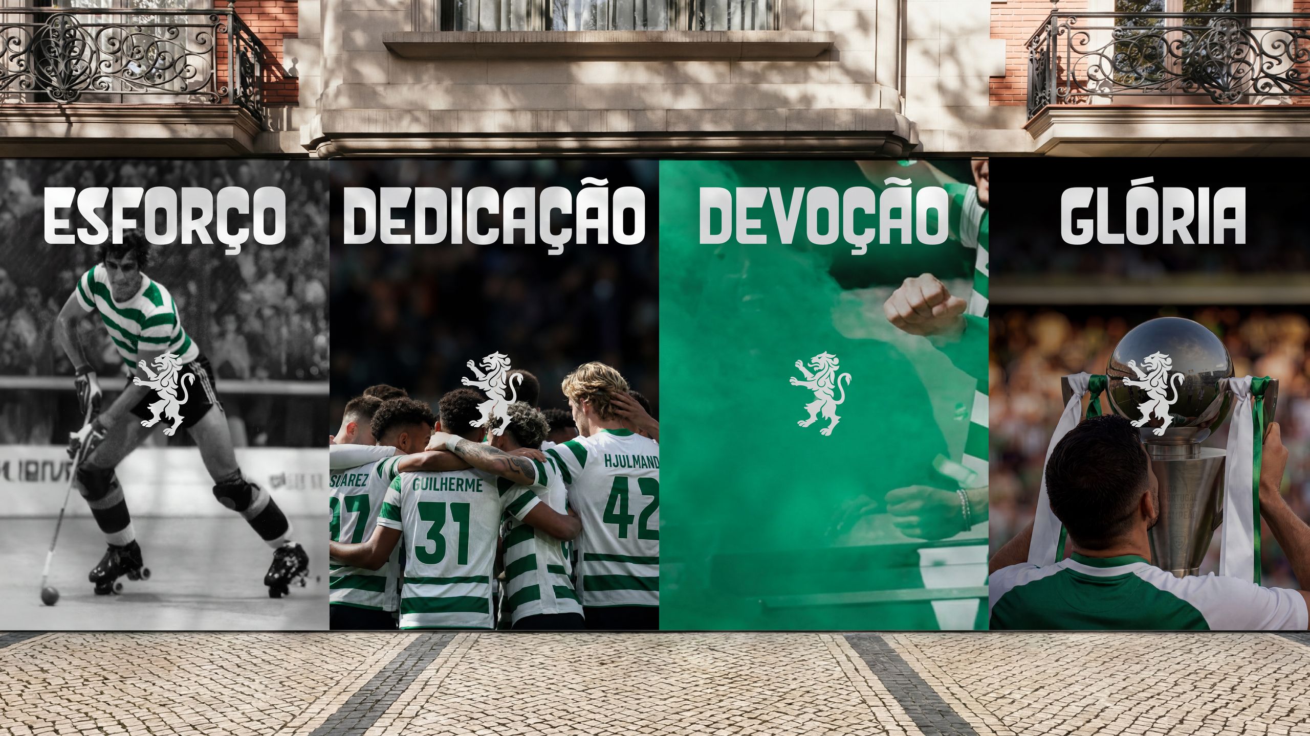 Sporting CP identity refresh by JKR, via Creative Bloq